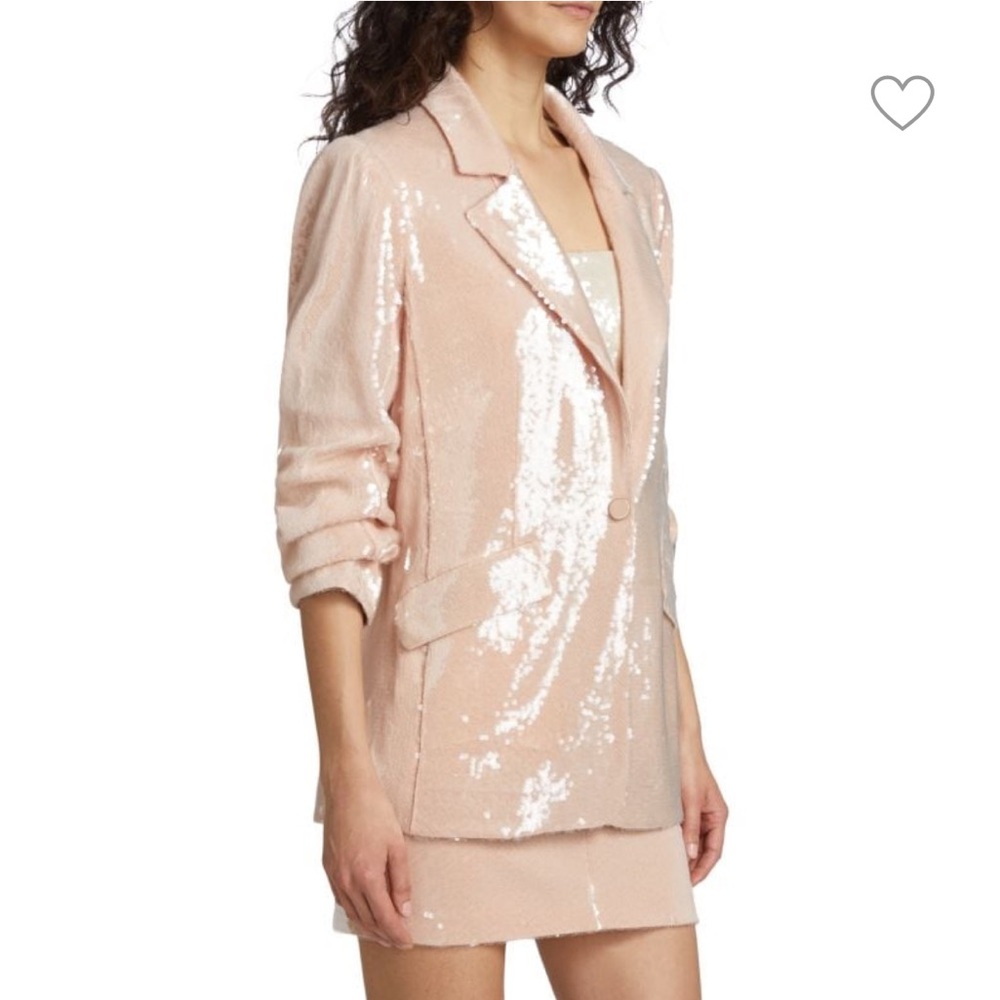 NWT! CINQ À SEPT Kimmi Sequin-Embroidered Blazer
